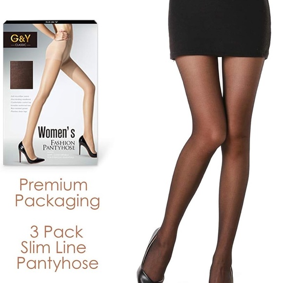 3 pairs NWT sheer tights - size medium - Picture 4 of 6